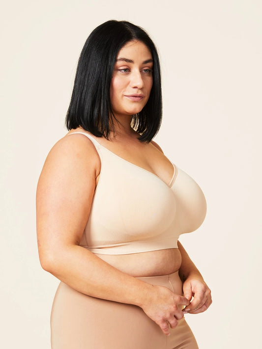 Basic Wireless Full Cup T-shirt Bralette 28-8005-07 - Beige