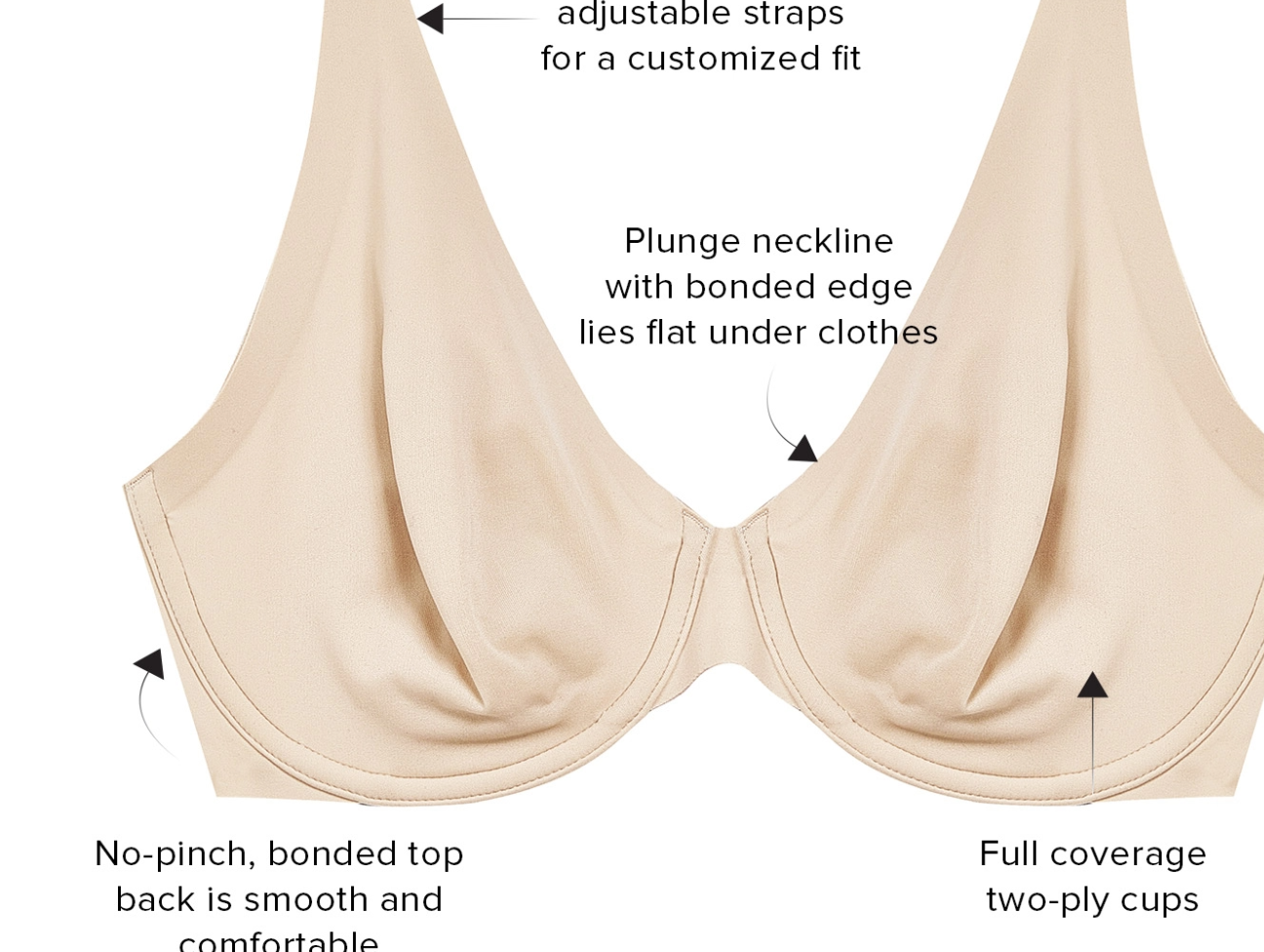 Better Than Braless Plunge T-shirt Bra 855316