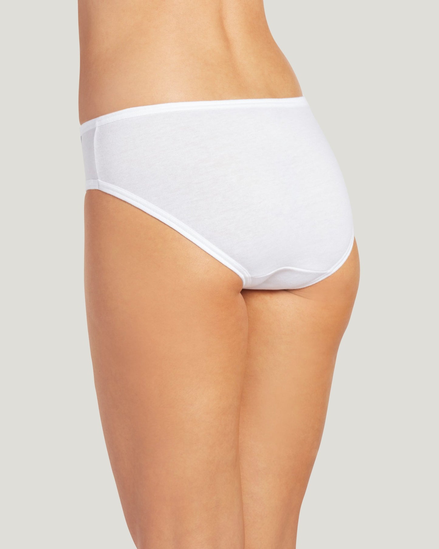 100% Cotton Elance Bikini - 3 Pack 7462 100 - White