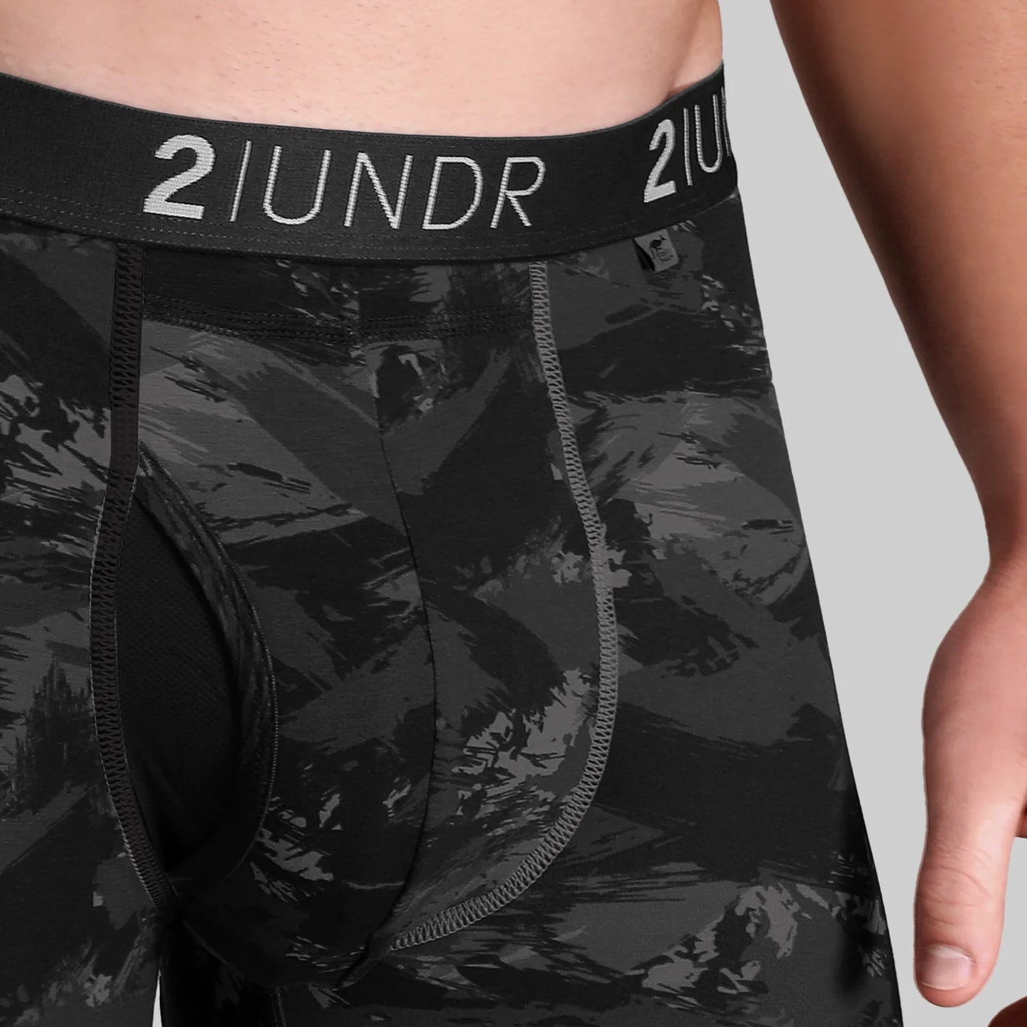 2UNDR 9" Swing Shift Long Leg - Black Storm