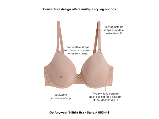 z Go Anywhere Multiway T-shirt Bra 853448 - Roebuck