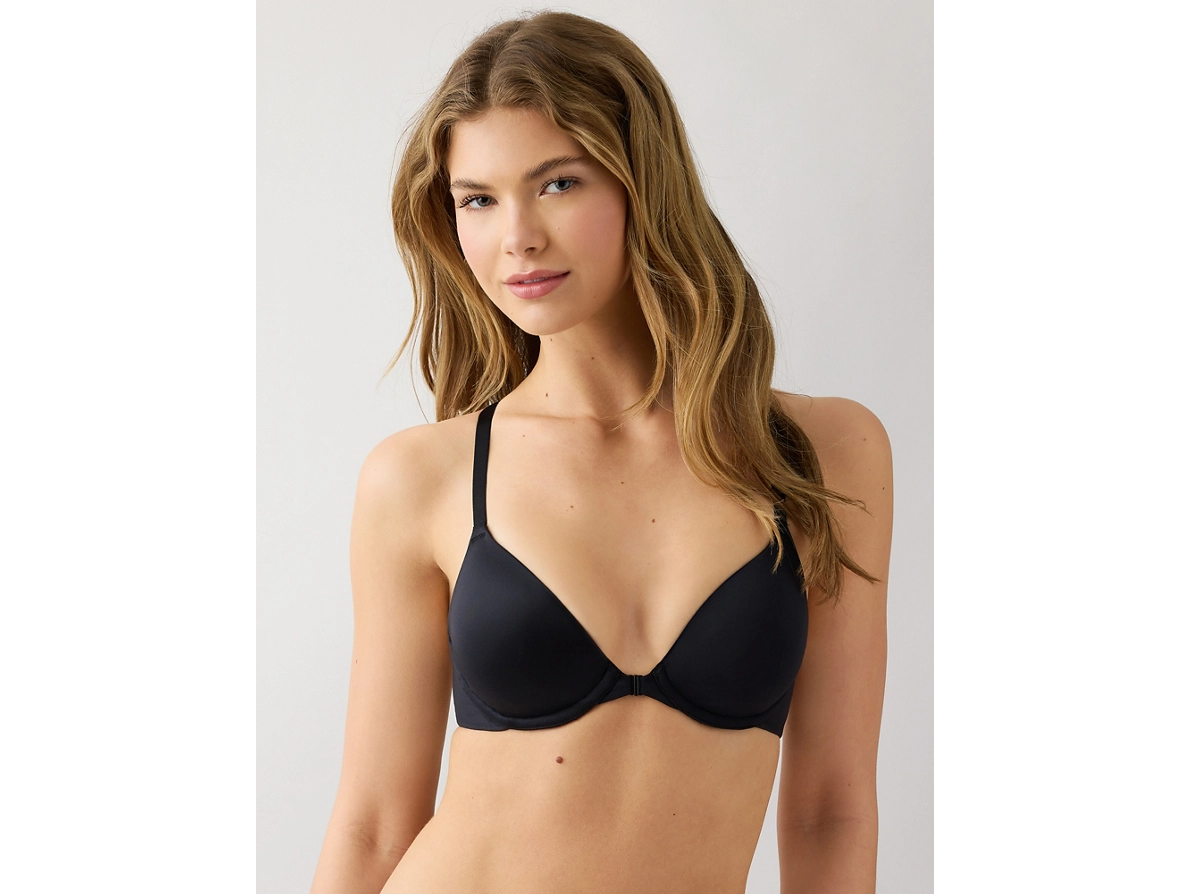 Future Foundation Front Close Racerback Bra 953353 - Night Black