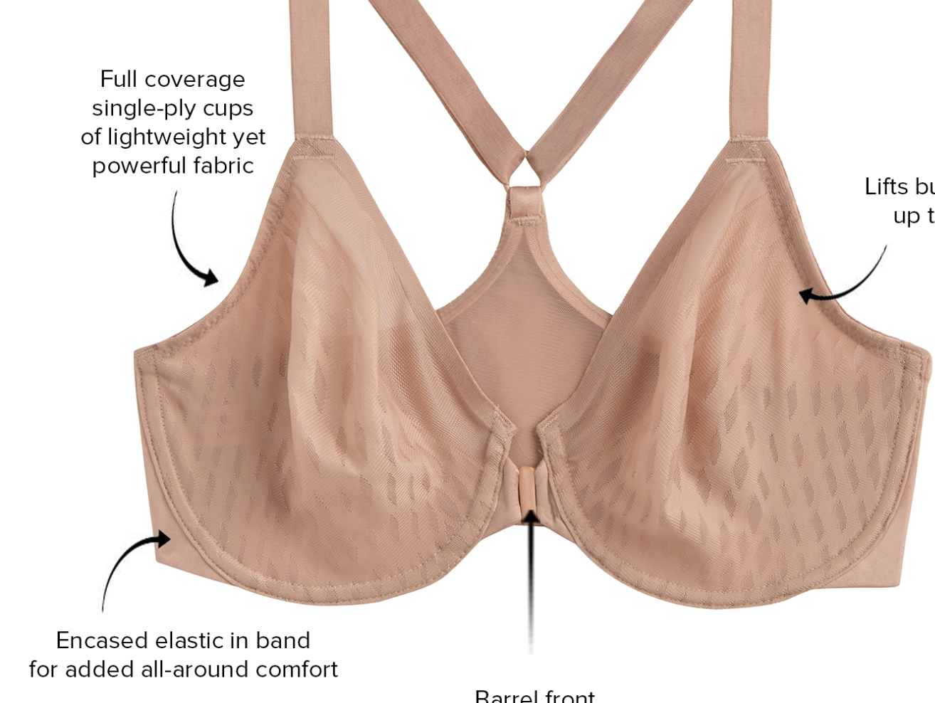 Elevated Allure Front Close Bra 855436 - Black