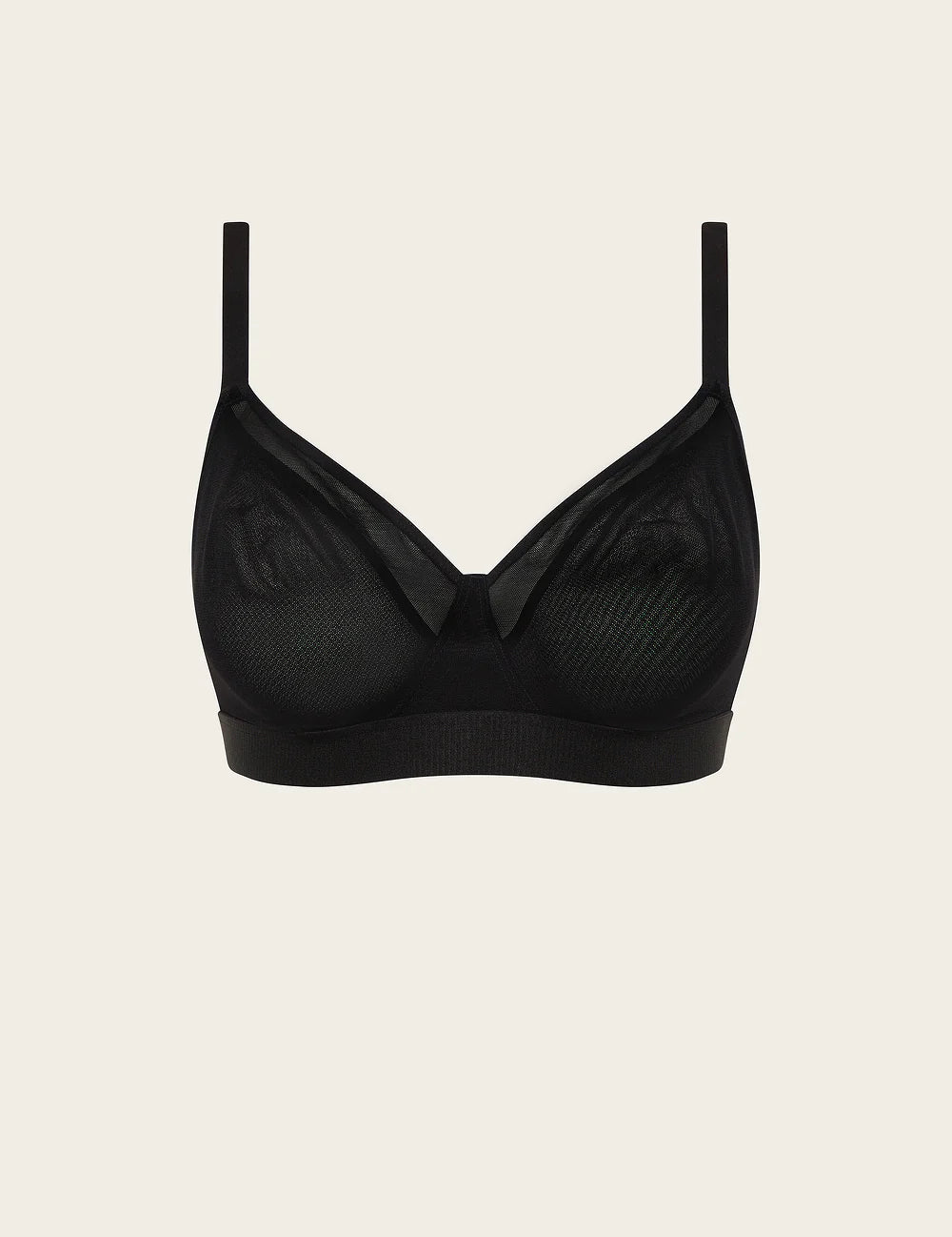 Wireless Full Bust FreeMesh T-shirt Bra (to DD) BMFF B11092 - Black