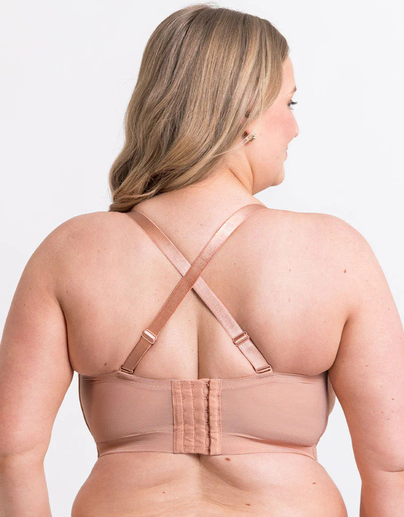 Hey Girls Super Plunge Strapless Multiway Bra - Latte