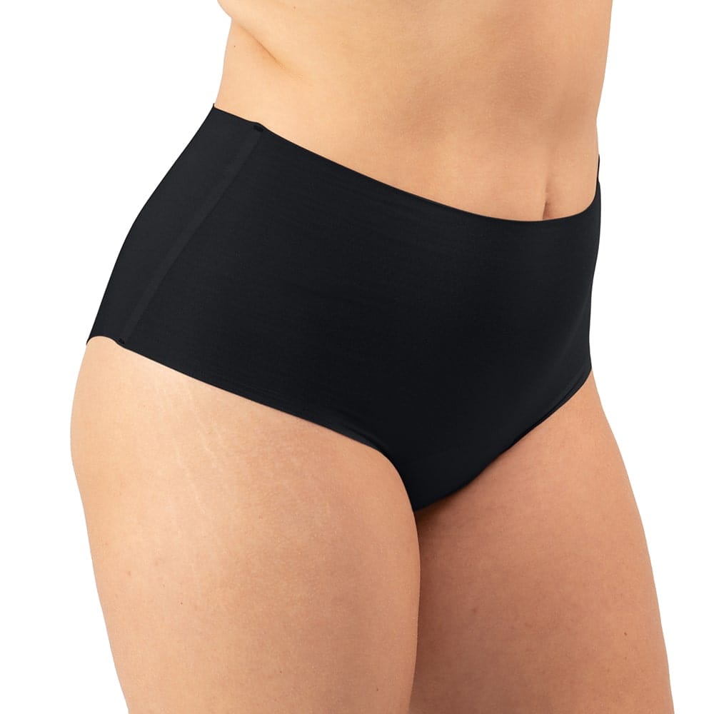 Organic Cotton High Waist Hipster - Black