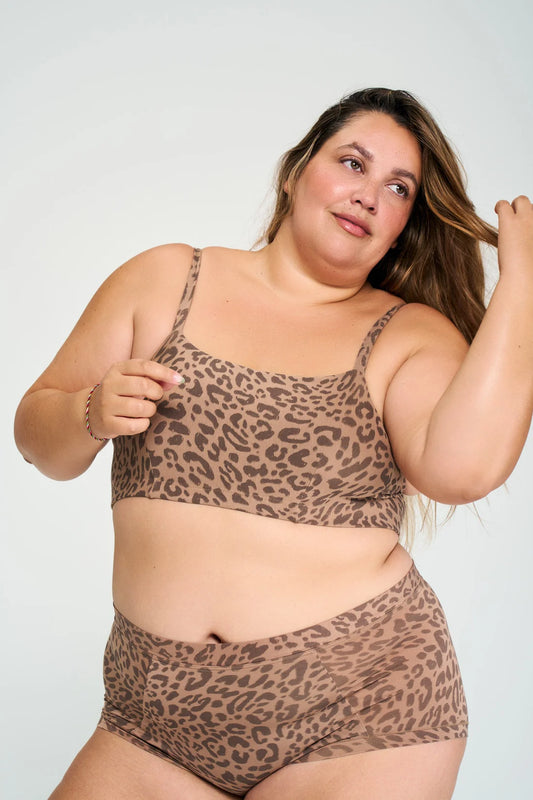 Wireless Tata Bralette (SC) - Tan Leopard