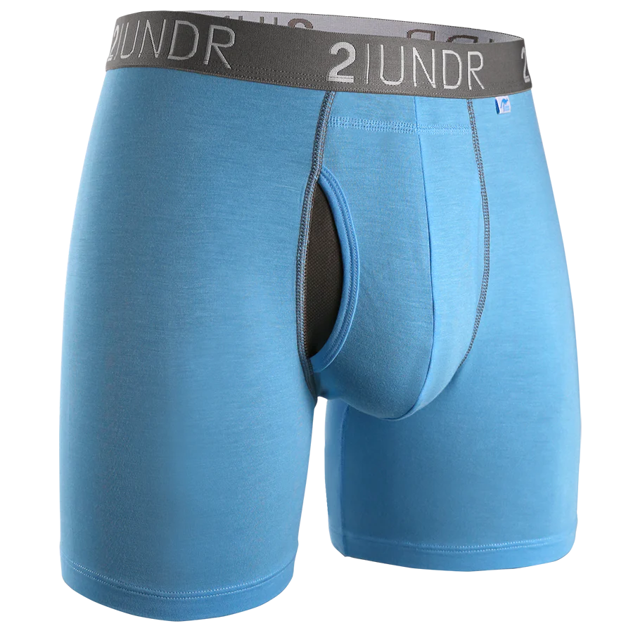 2UNDR 6" Swing Shift Boxer Brief 035 - Light Blue