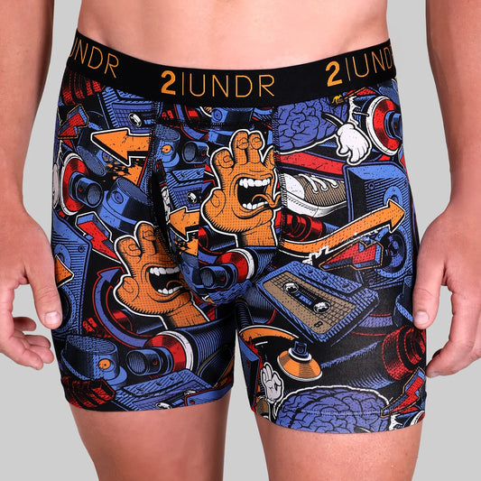 2UNDR 6" Swing Shift Boxer Brief - Megamind