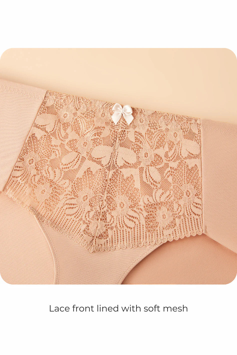 Dominique Mid-Rise Briefs - Milktea beige