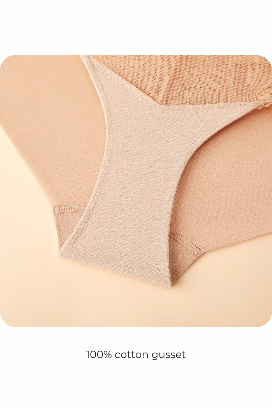 Dominique Mid-Rise Briefs - Milktea beige