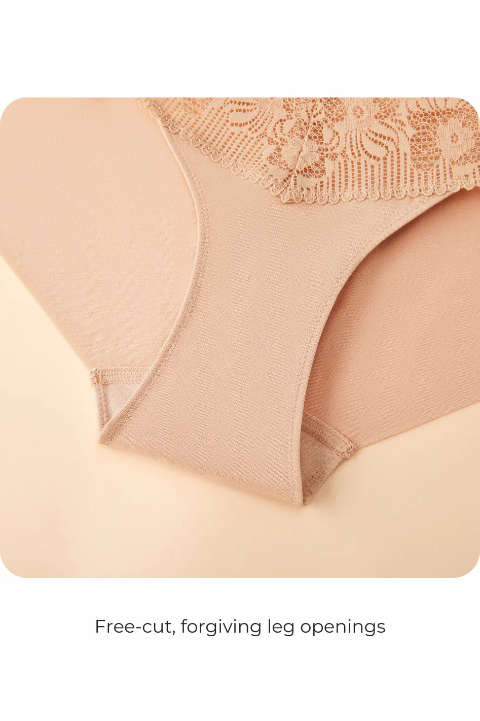 Dominique Mid-Rise Briefs - Milktea beige