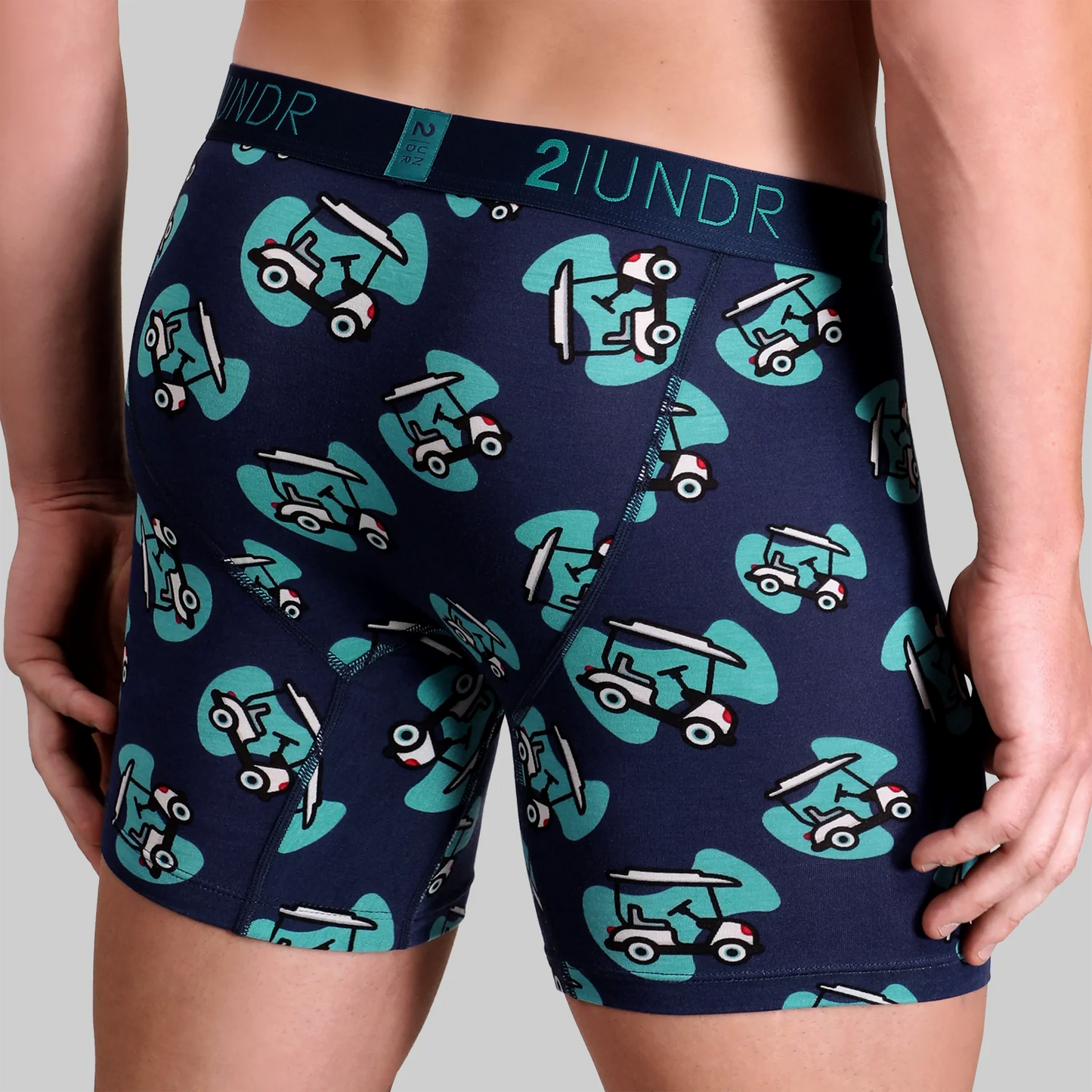 2UNDR 6" Swing Shift Boxer Brief - Night Golf