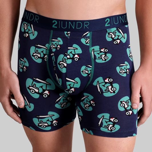 2UNDR 6" Swing Shift Boxer Brief - Night Golf