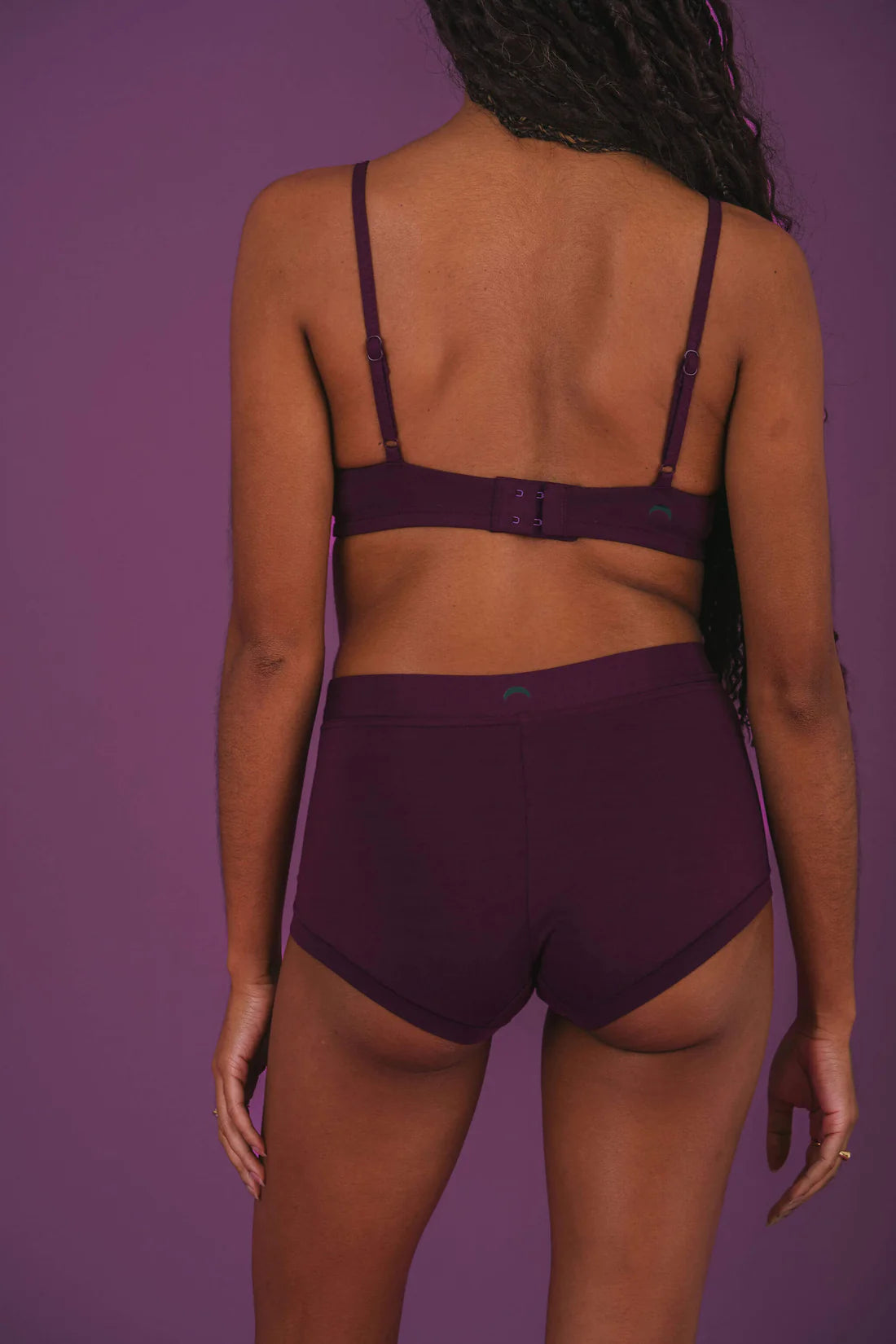 Wireless Triangle (SC) Bralette - Plum