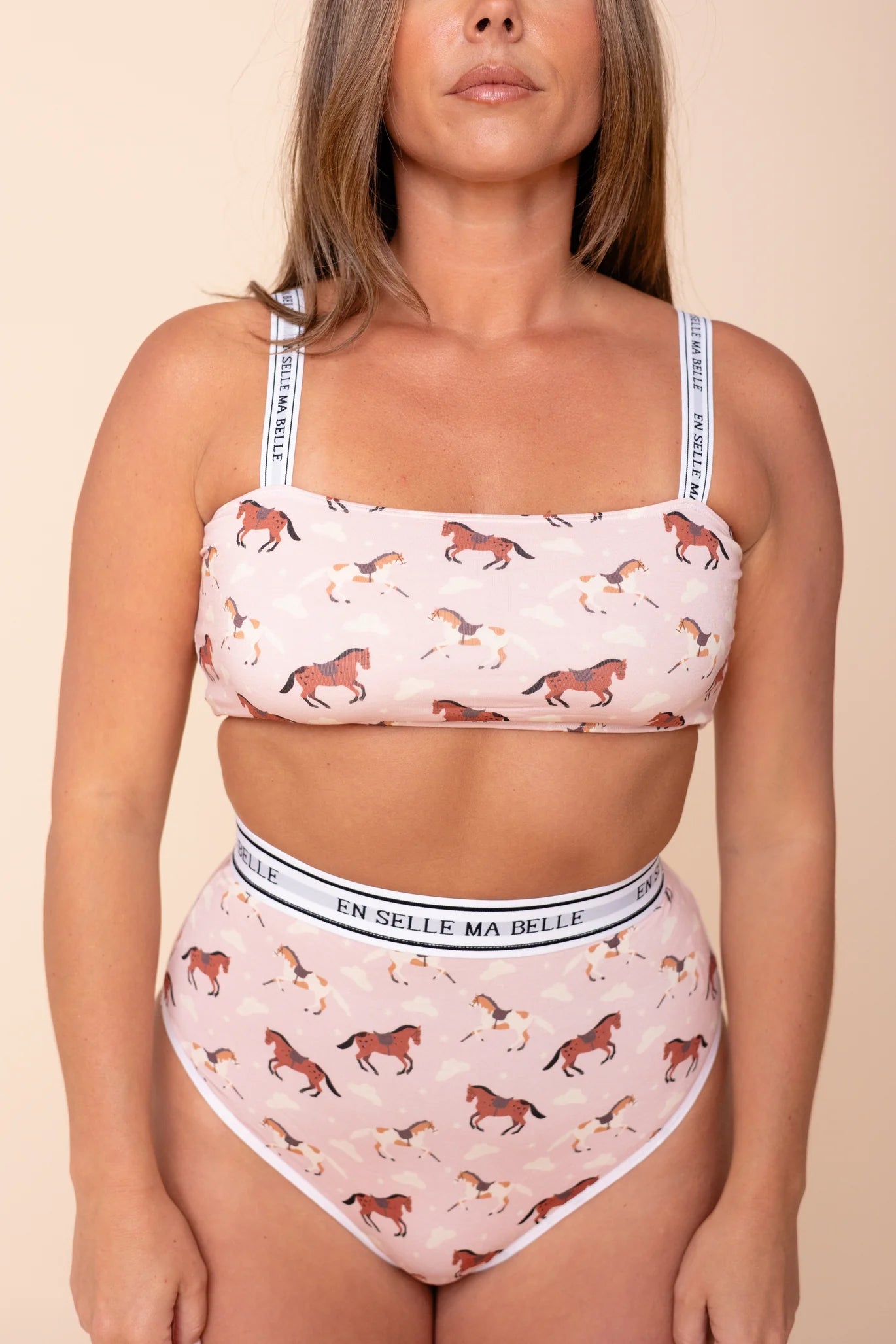 Wireless Bamboo Tube Bralette - En Selle Ma Belle (Saddle Up Gorgeous)