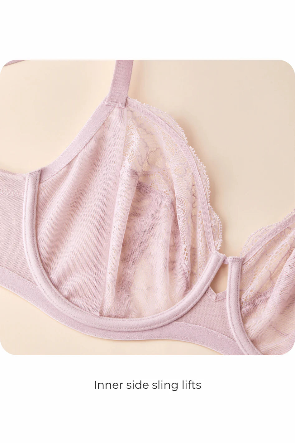 Simone 2.0 Flexwire Lace Bra - Black