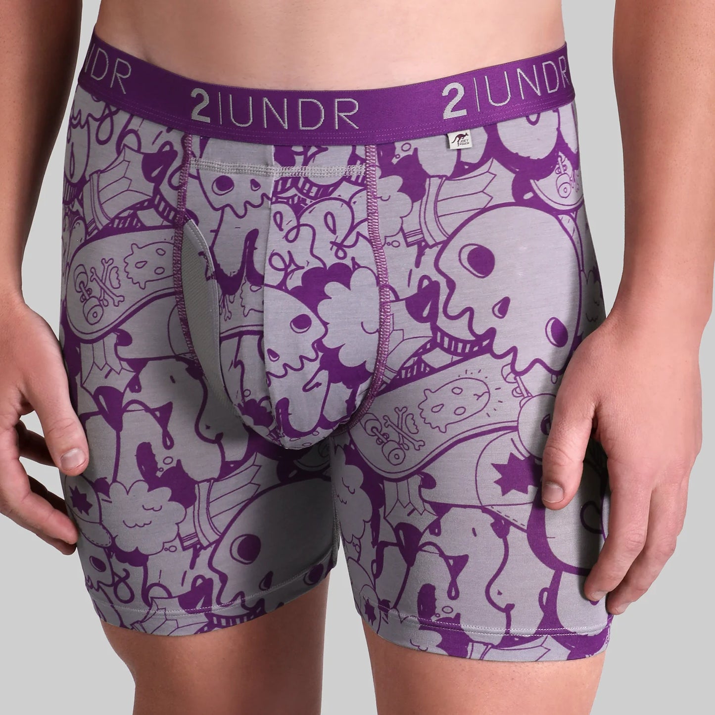 2UNDR 6" Swing Shift Boxer Brief 407 - Skulled