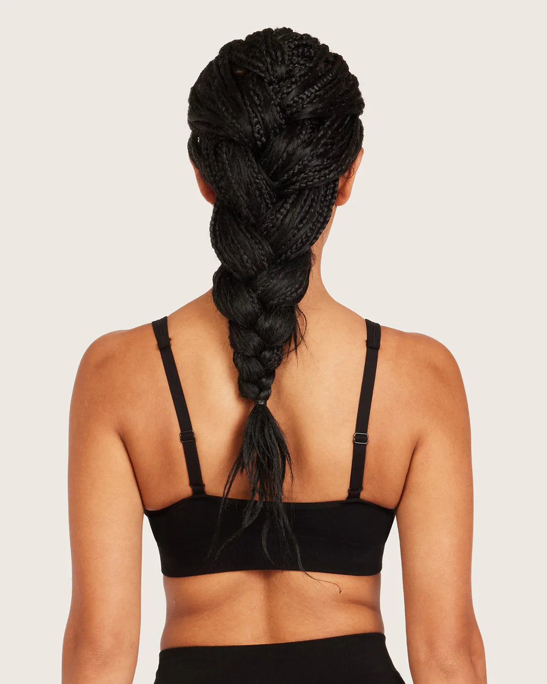 Wireless Bamboo Plunge T-shirt Bra (B-D) WPBF - Black