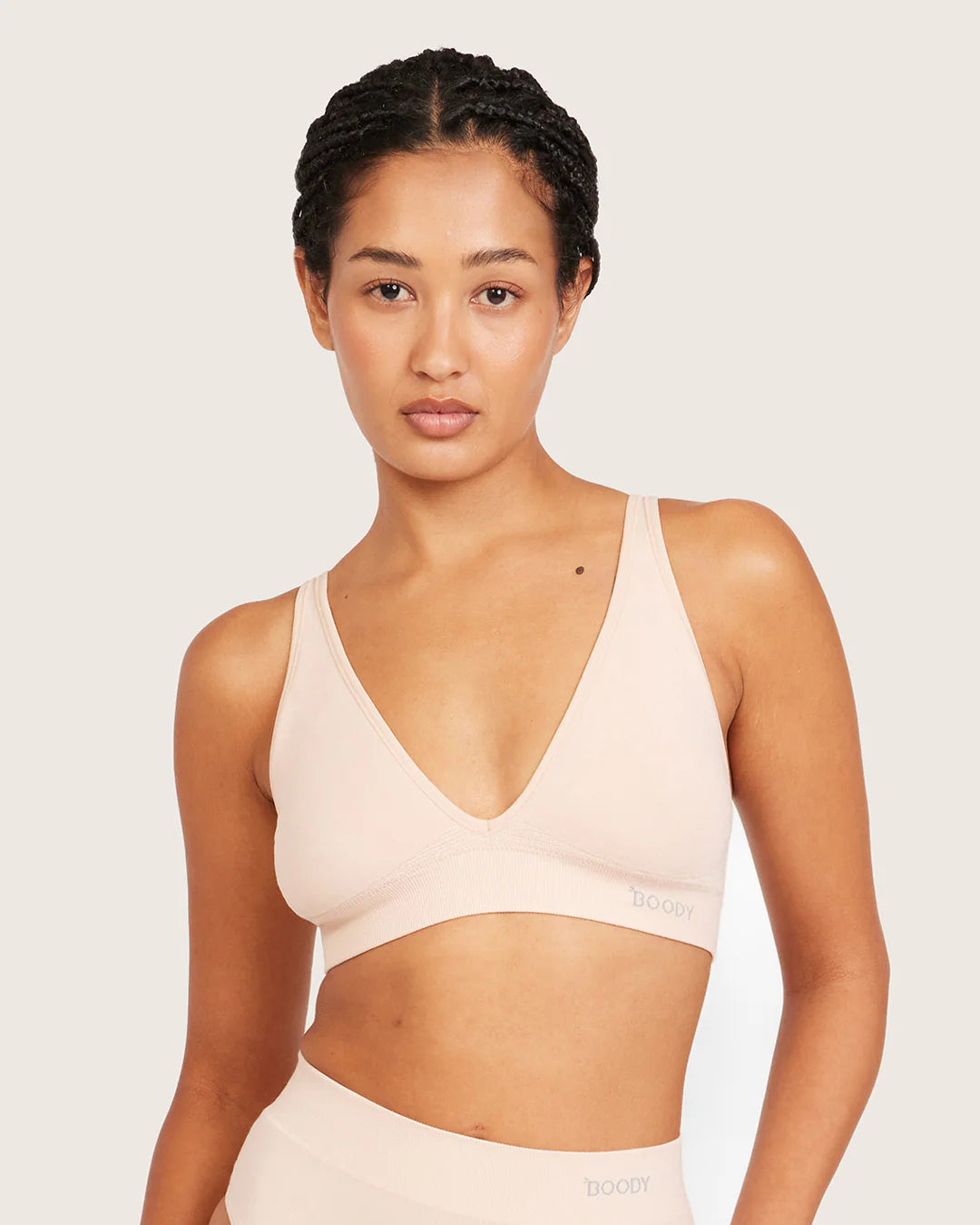 Wireless Bamboo Plunge T-shirt Bra (B-D) WPBF - Shell