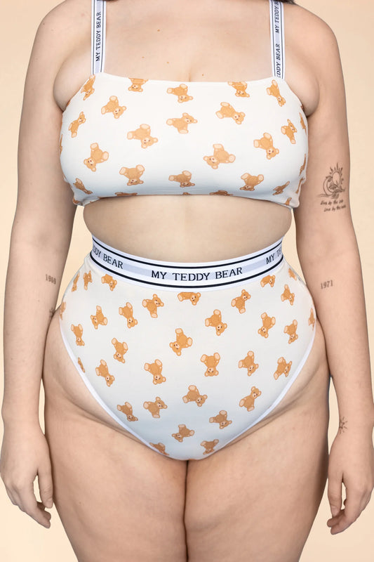 Bamboo High Waisted Tanga - My Teddy Bear