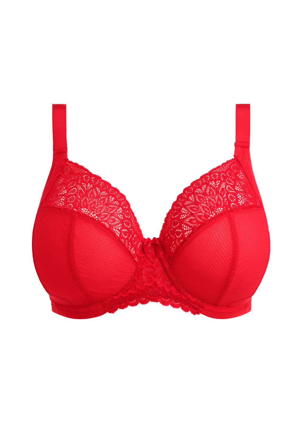 Tiernie (SC) Stretch Lace Plunge Bra EL303334 RED - Red