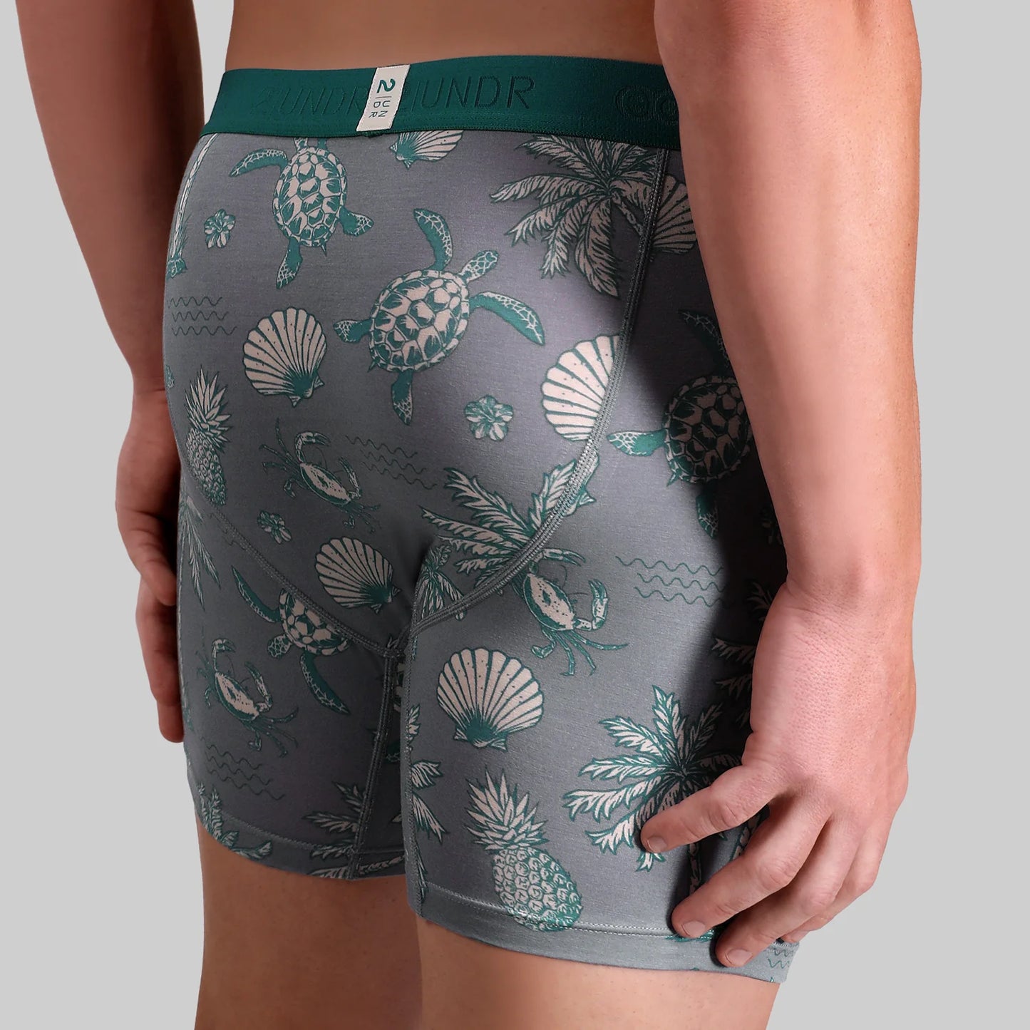 2UNDR 6" Eco Shift Boxer Brief - Tortugas