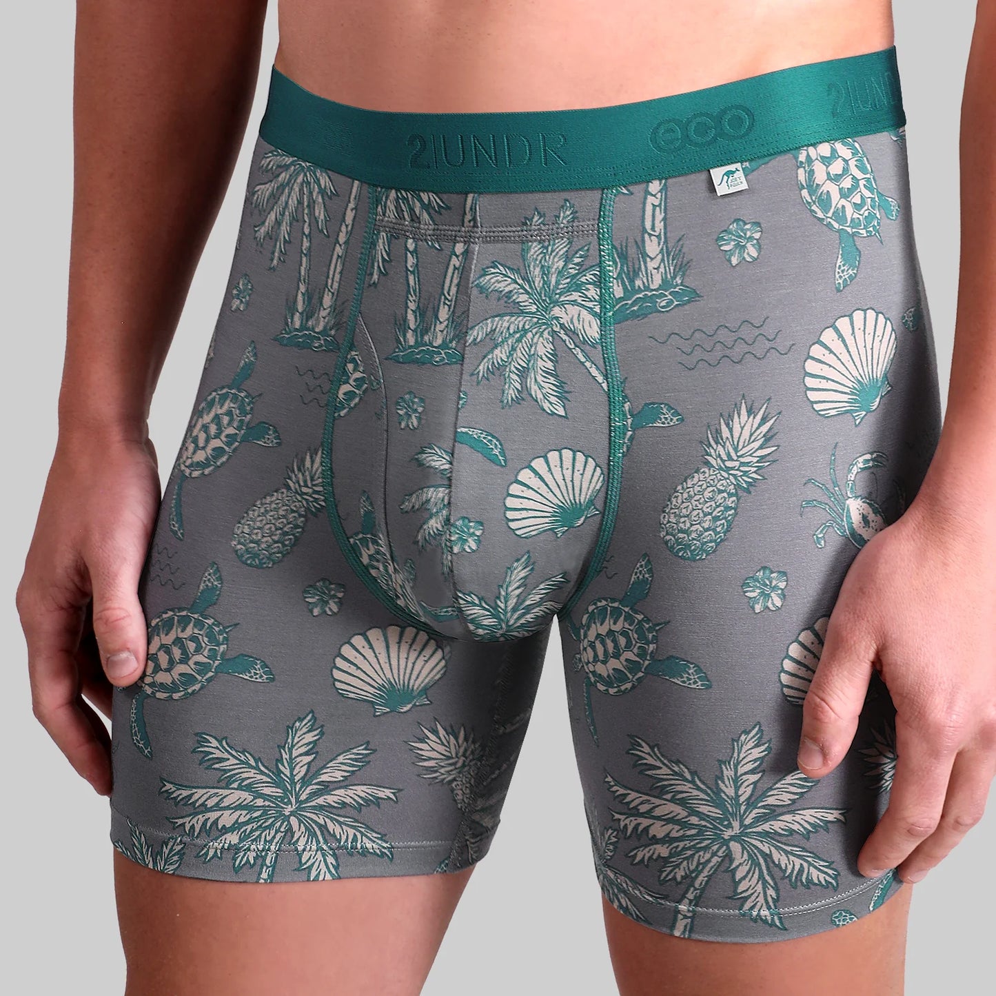 2UNDR 6" Eco Shift Boxer Brief - Tortugas