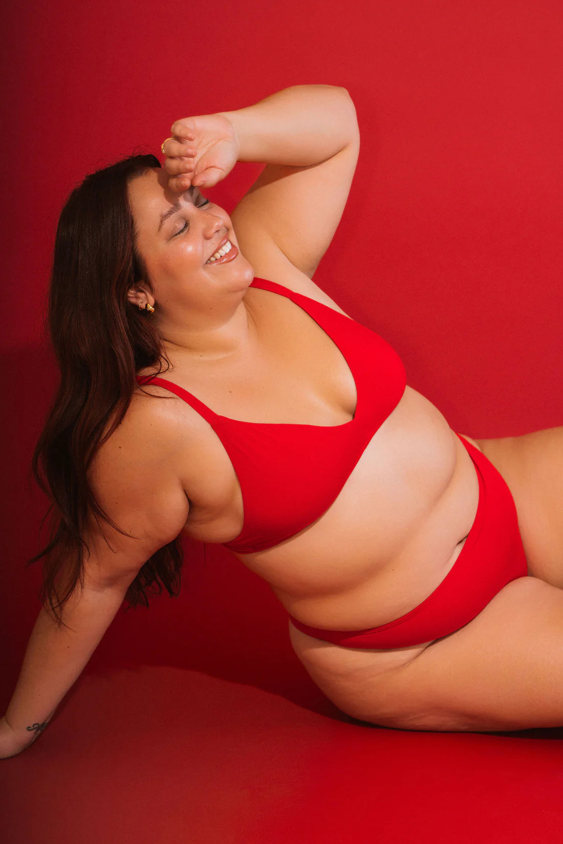 Wireless Triangle (SC) Bralette - Red
