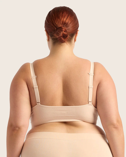 Wireless Full Bust Bamboo T-shirt Bra (D-F) FBTF B11036 - Shell