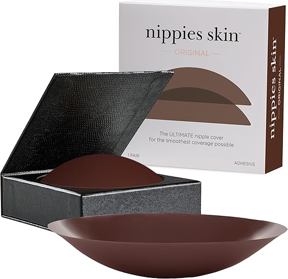 Nippies Adhesive Silicone Nipple Covers - Espresso