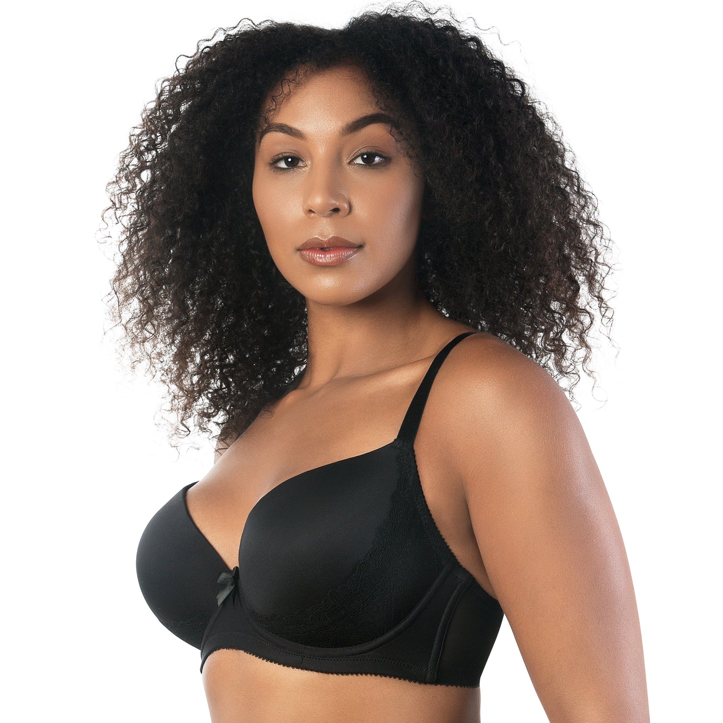 Casey Plunge T-Shirt Bra 2801 - Black