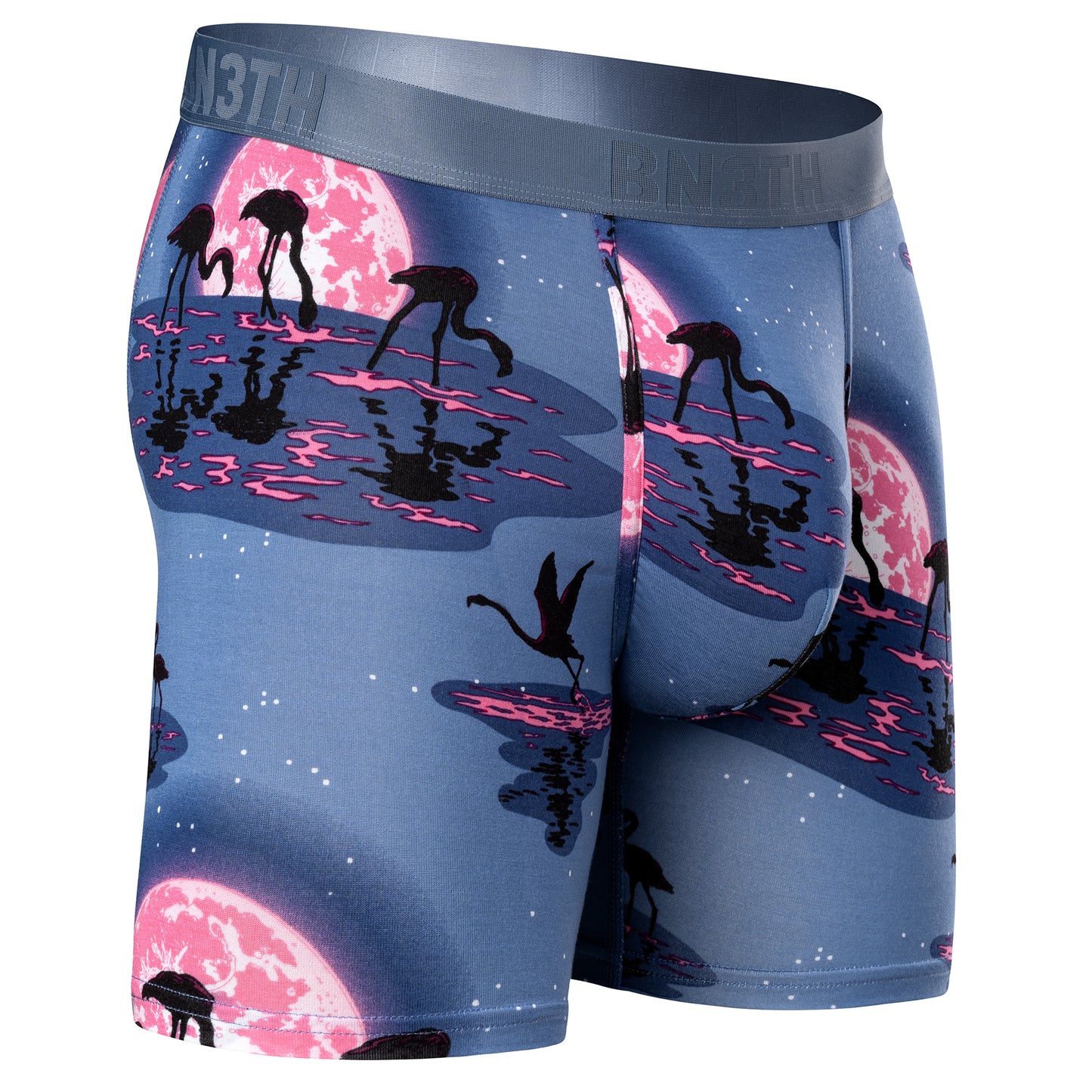BN3TH 5.5" Essentials Boxer Brief A149 - Moonlight Flamingo - Pink