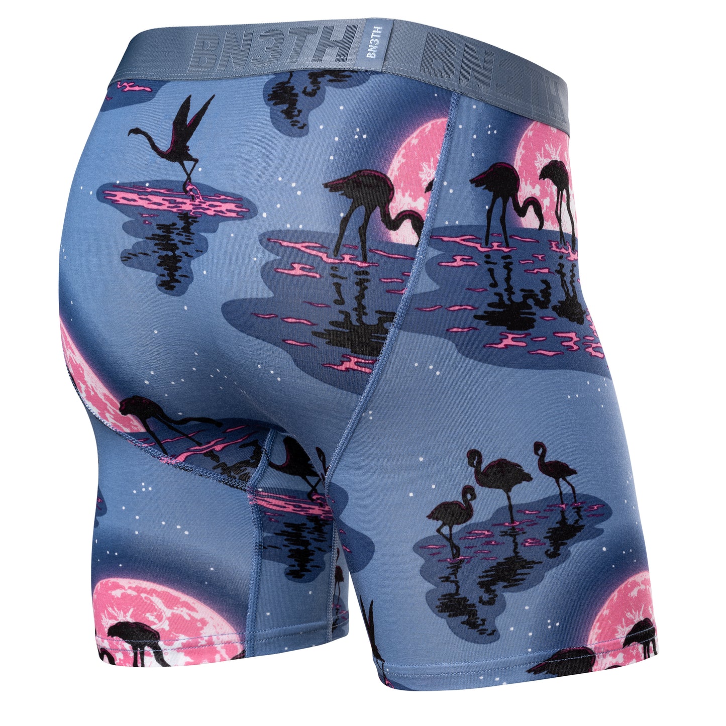 BN3TH 5.5" Essentials Boxer Brief A149 - Moonlight Flamingo - Pink