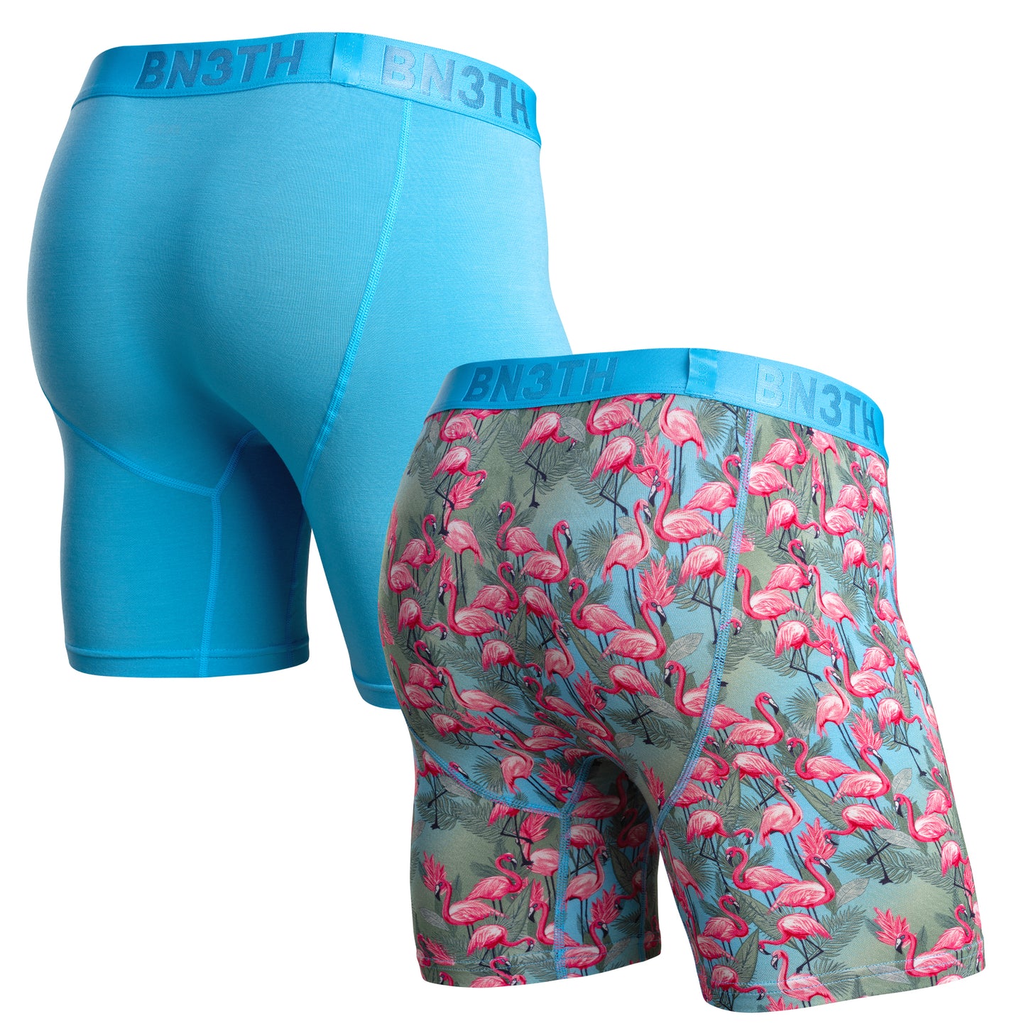 BN3TH 2 Pack Classic Icon 6.5" Boxer Brief 1789 - Ethereal/Flamingo-Ethereal