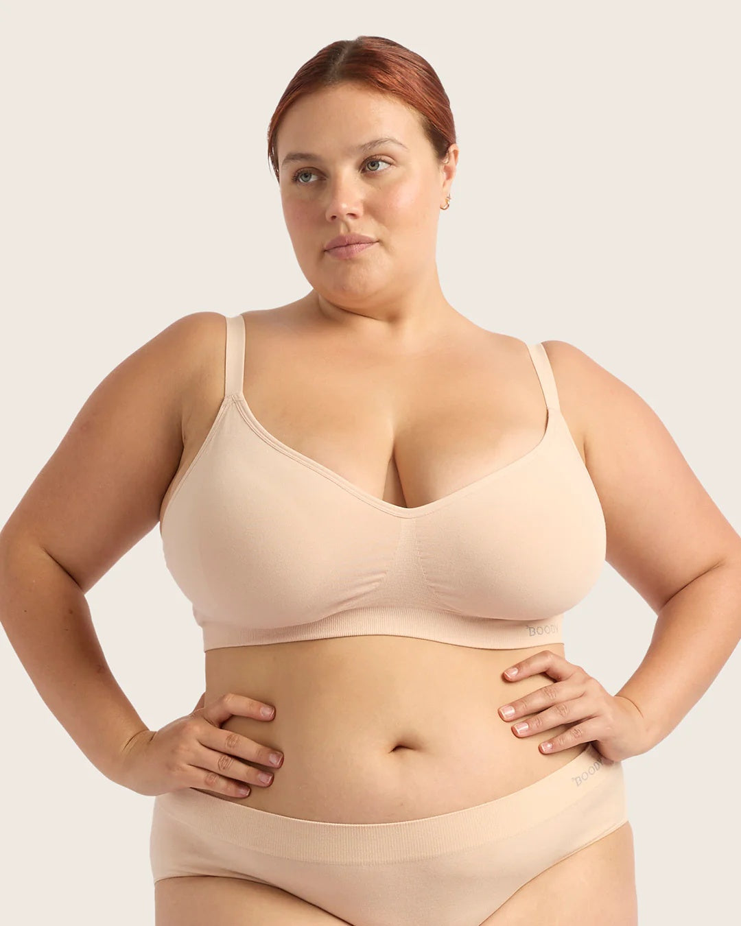 Wireless Full Bust Bamboo T-shirt Bra (D-F) FBTF B11036 - Shell