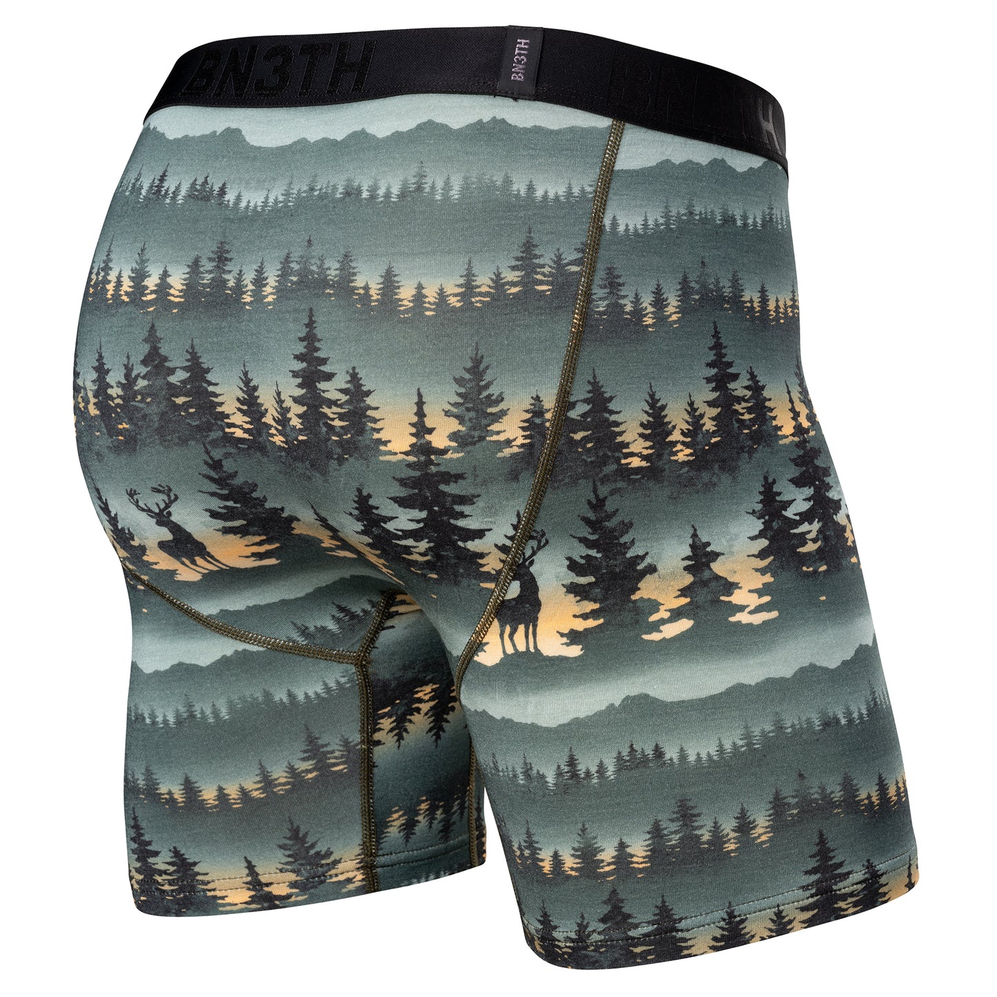 BN3TH 6.5" Classic Icon Boxer Brief A141 - Forest Stag - Deepest Spruce