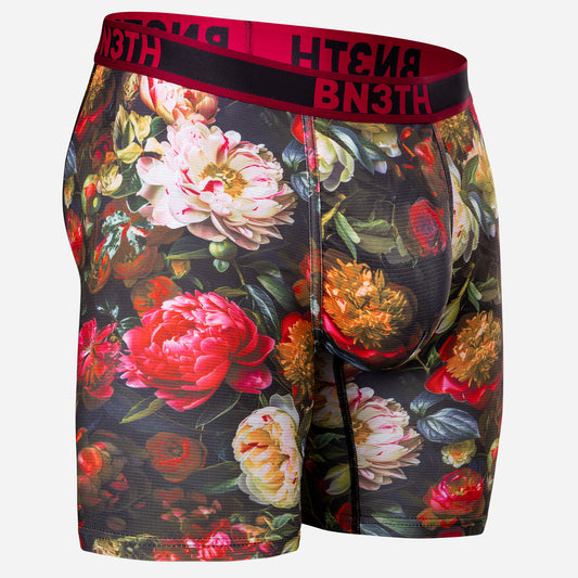 BN3TH 7" Pro Flex Max Boxer Brief A173 - Gothic Bouquet - Pink