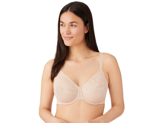 Wacoal Bra Lined Cups US 36D Ivory Orange Lace Trim Underwire - Pioneer  Recycling Services