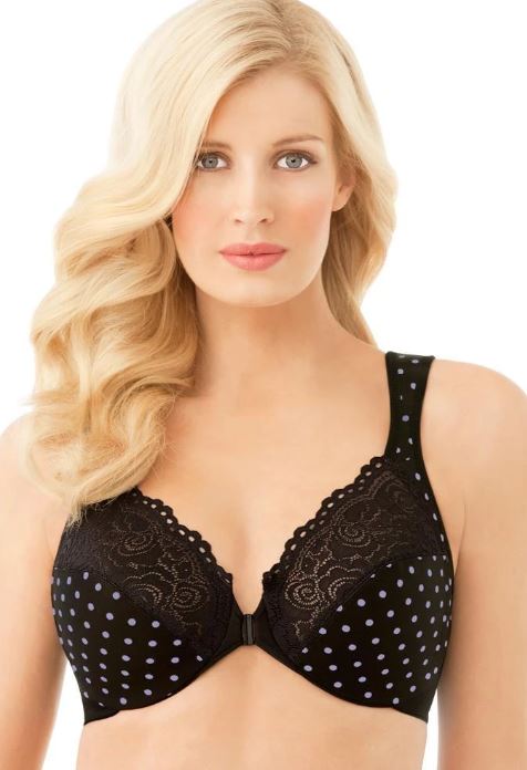 Glamorise Women's Front Close Underwire Bra Fuchsia Size 34B (34B) for sale  online