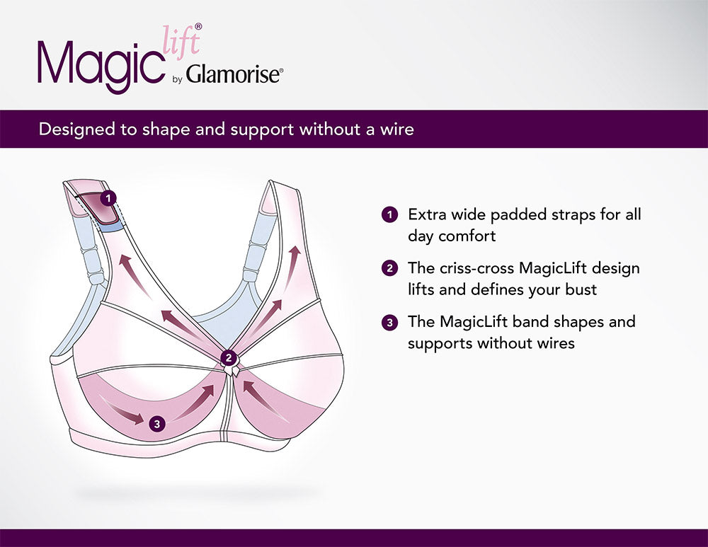 1265 (to H cups) MagicLift Wireless Posture Support - Cafe