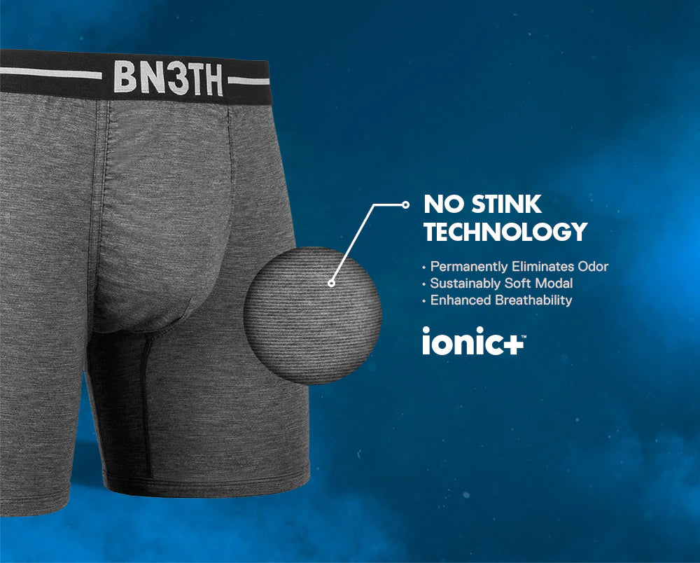 BN3TH Infinite Ionic+ 6.5" Boxer Briefs - Heather Pine