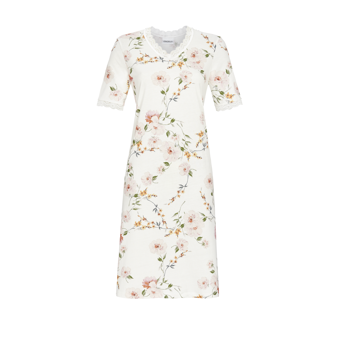 Nightgown with Floral Design  2211036 - Champagne