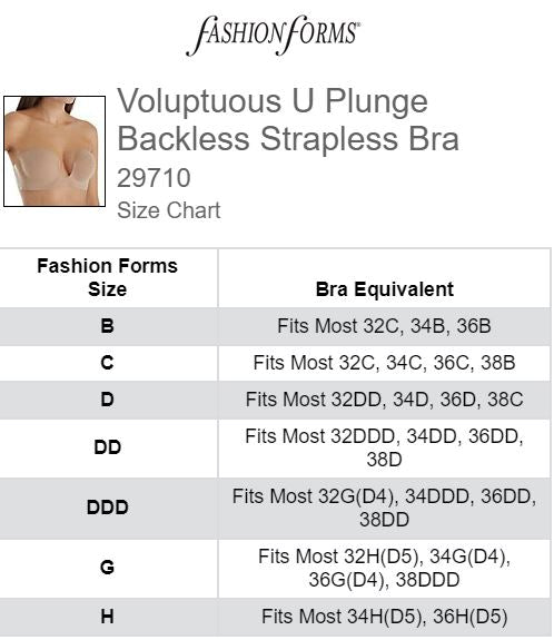 Women's Fashion Forms 16541 Voluptuous Silicone Lift Bra (Nude G)