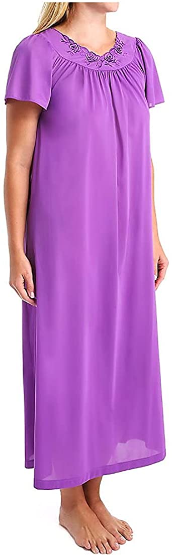 53” Flutter Sleeve Nightgown 32280 - Purple