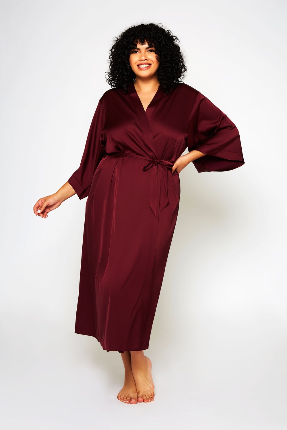 Tania Long Robe 78130 - Burgundy