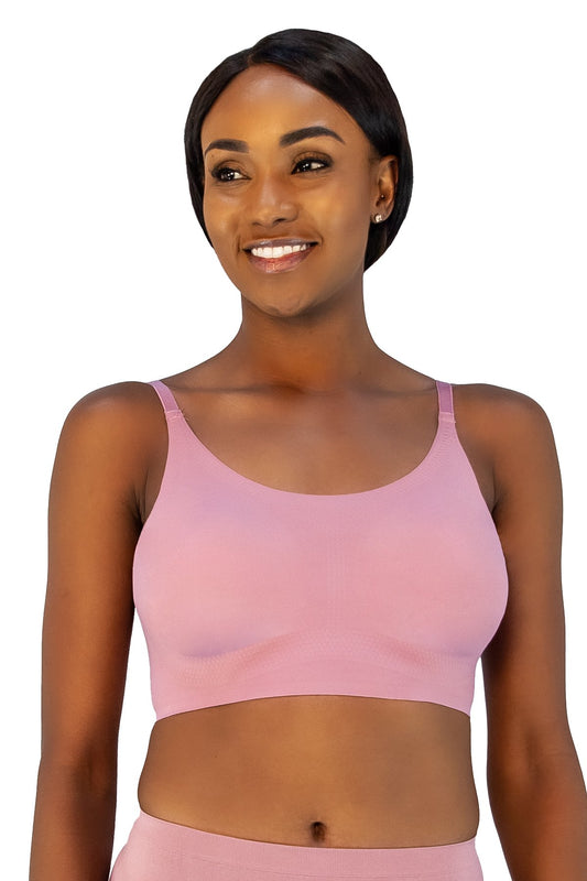 Rhonda Shear Purple Invisible Body Bra Full Coverage Removable Pads NEW -  Helia Beer Co