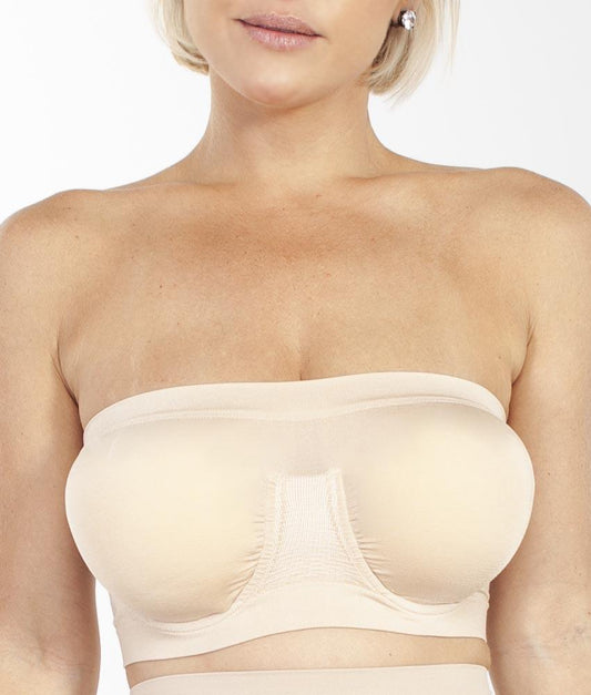 Angel Seamless Underwire Bandeau Bra with Removable Pads – Rhonda