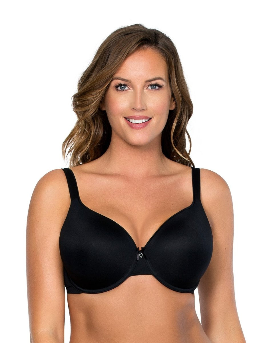 Jeanie (D) Bandless T-Shirt Bra 4812 - Black