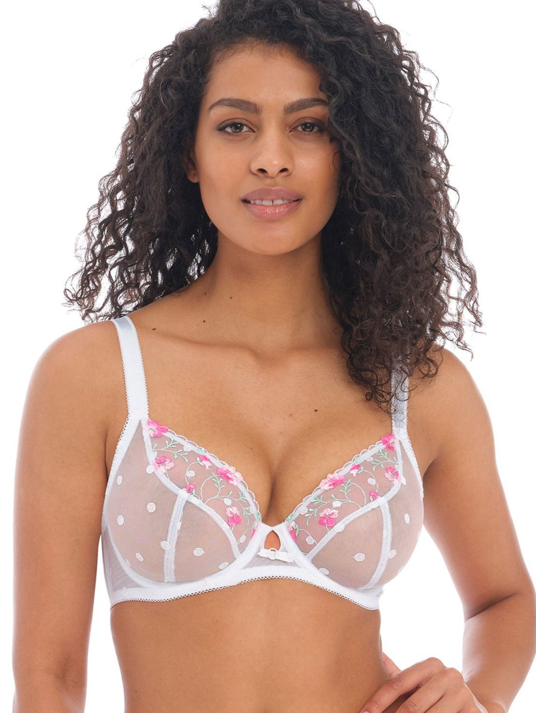 Awakening Underwire Plunge Bra AA5331 - White